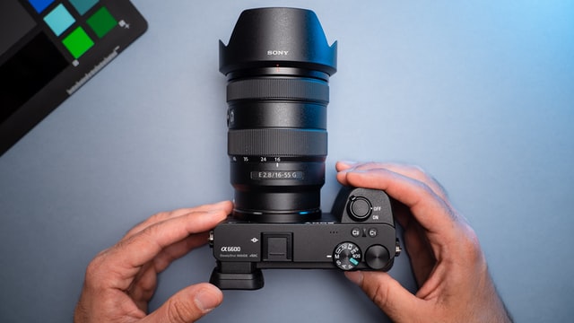 Sony A6600. One of the best vlogging cameras with flip screen