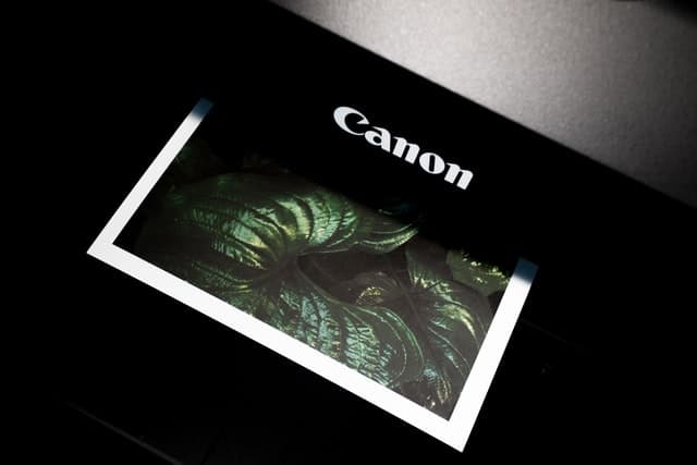 Canon cardstock printer printing on card