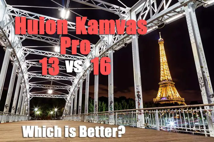 Huion Kamvas Pro 13 vs 16