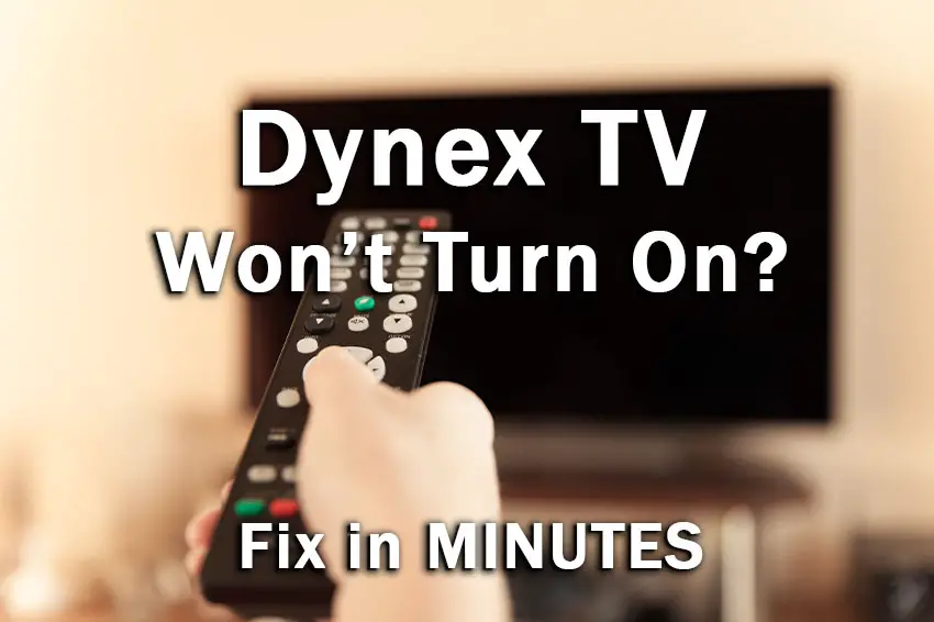 dynex tv won't turn on