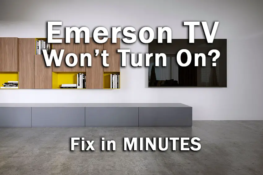 emerson tv won't turn on