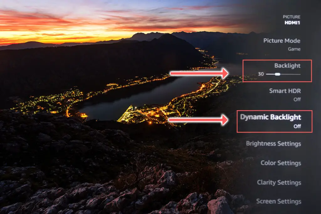 Insignia fire tv picture settings