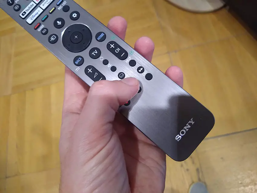 press the buttons on your sony tv remote