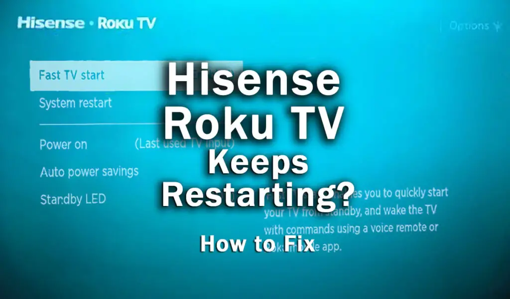 hisense roku tv keeps restarting