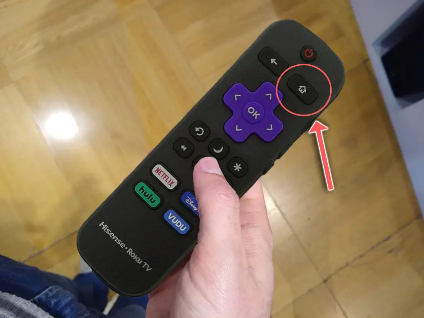 hisense roku tv remote home button
