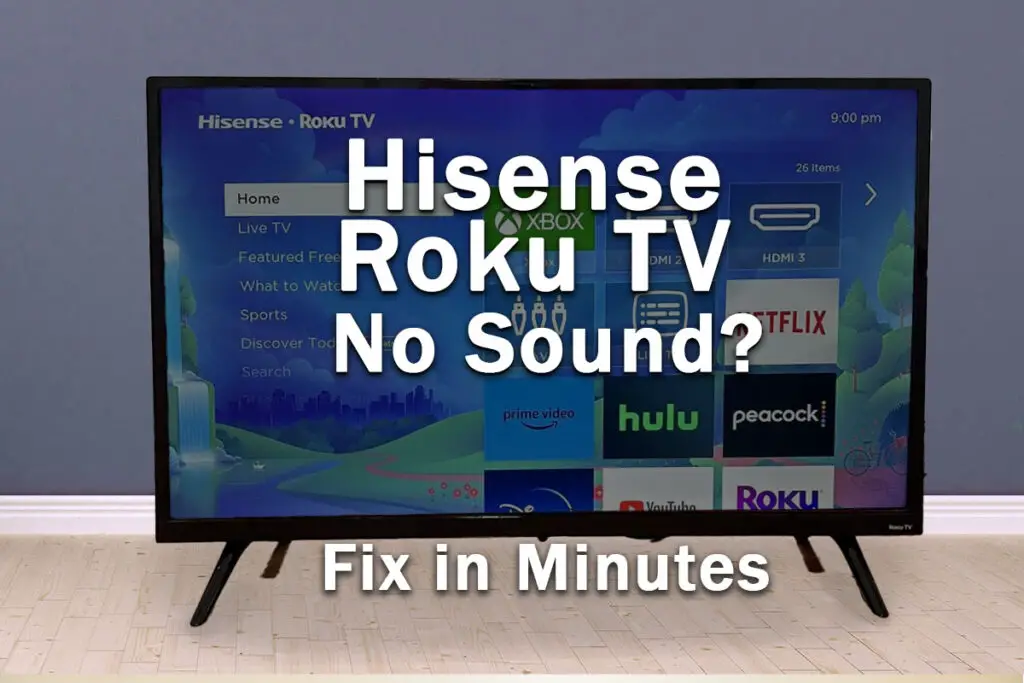hisense roku tv sound not working