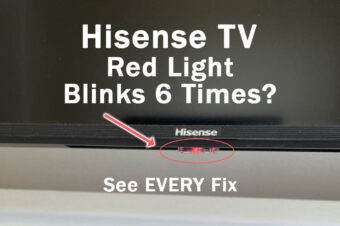 Hisense TV Red Light Flashes 6 Times (3-Min Fixes)