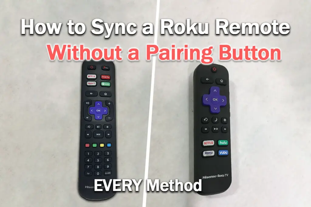 how to sync roku remote without pairing button