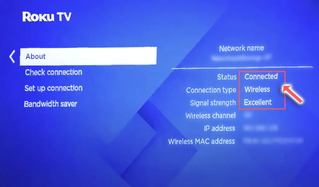 jvc roku tv network connection