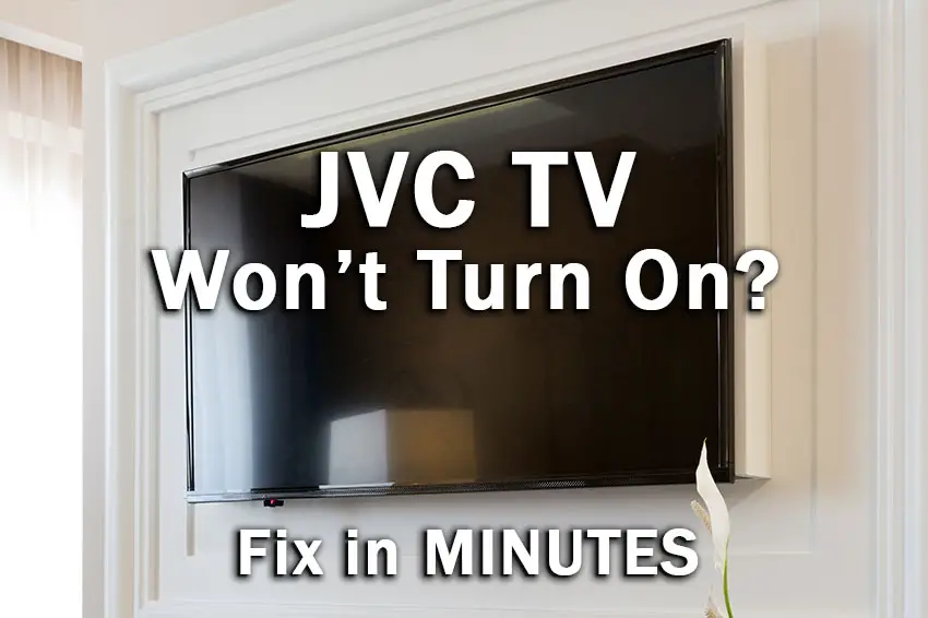 jvc tv won't turn on