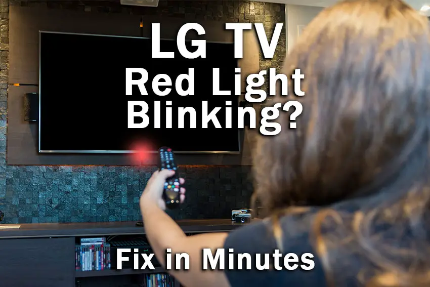 lg tv red light blinking