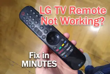 LG TV Remote Not Working? Do THIS First