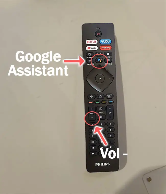 pair philips android tv remote