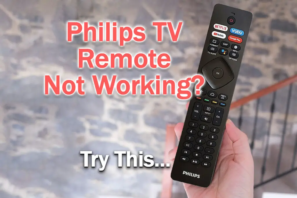 philips tv remote not working