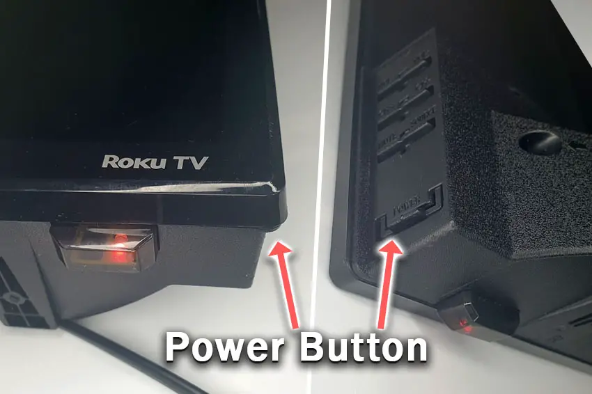 Sharp roku tv power buttons