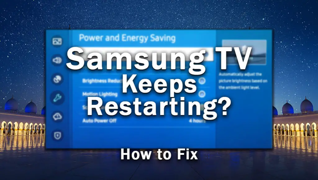 samsung tv keeps restarting
