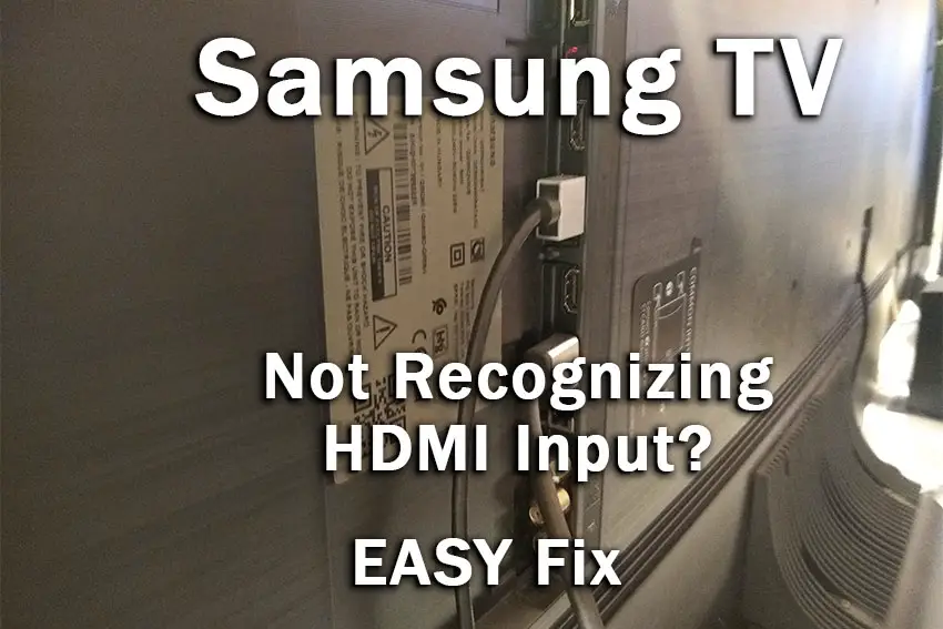 samsung tv not recognizing hdmi input