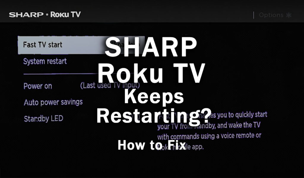 sharp roku tv keeps restarting