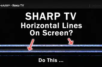 Sharp TV Horizontal Lines on Screen? Do THIS