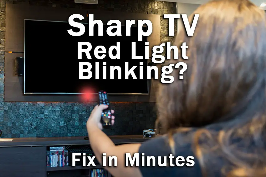 sharp tv light blinking