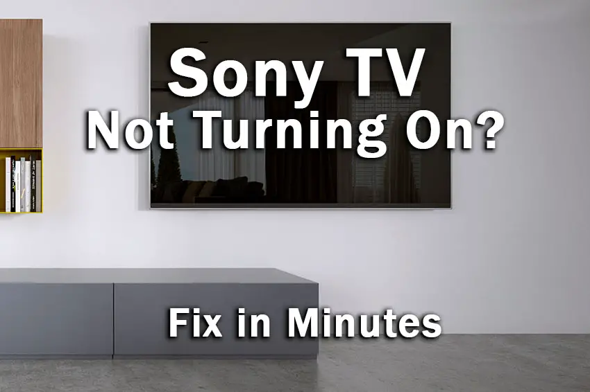 sony tv not turning on