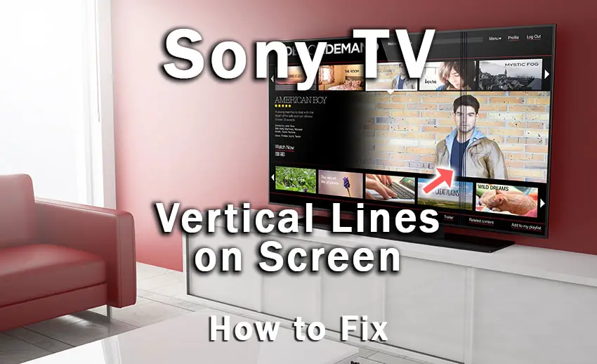 sony tv vertical lines of death