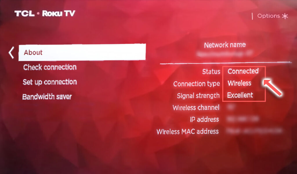tcl roku tv network settings