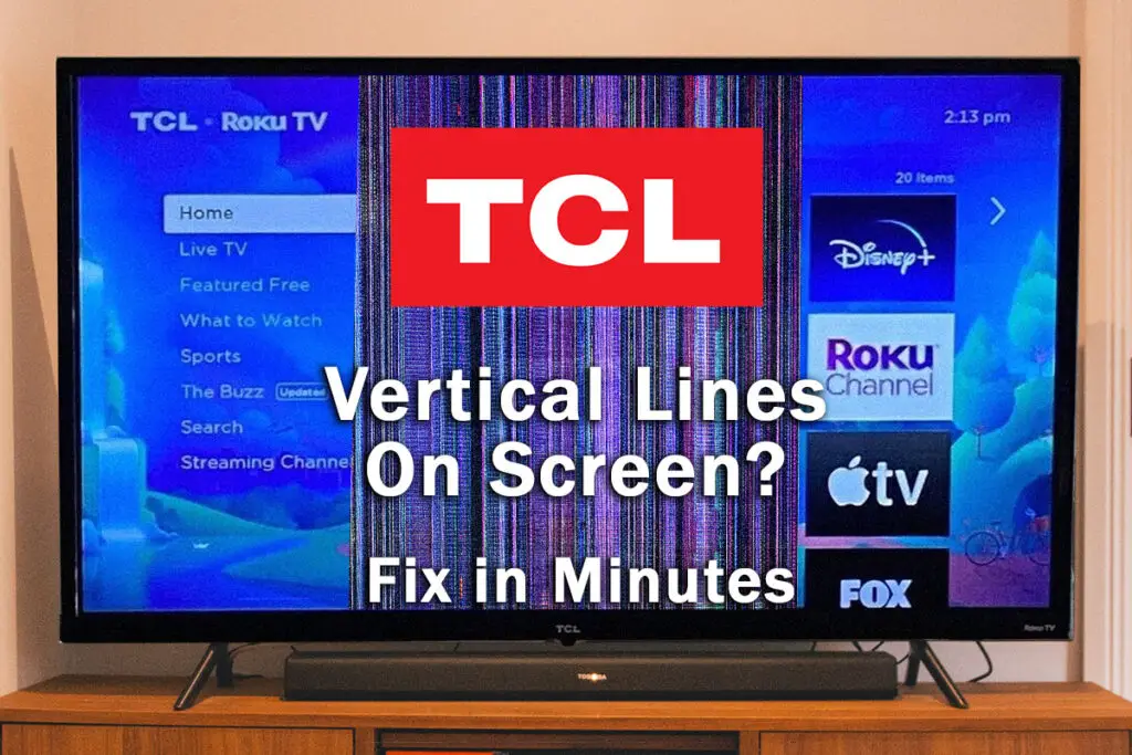 tcl tv vertical lines on screen