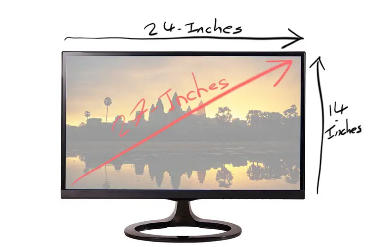 27 inch monitor size