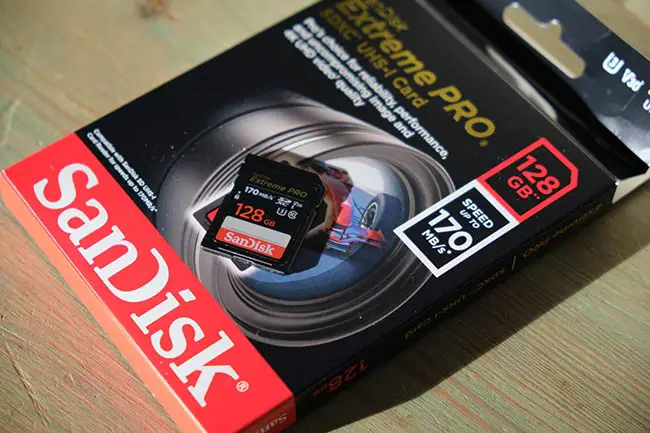 Sandisk Extreme Pro SD card