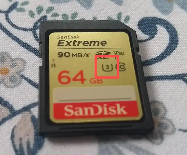 Sandisk Extreme UHS speed class