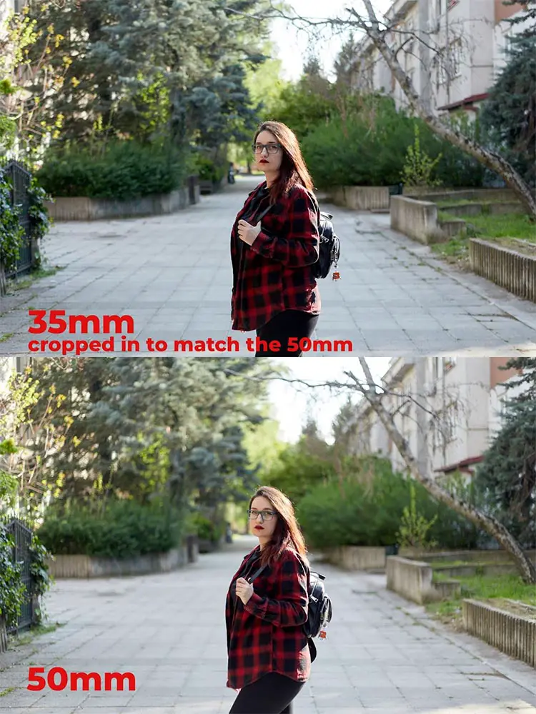 35mm vs 50mm lens