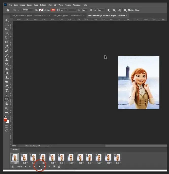 import a gif into photoshop