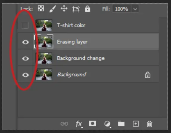 layer visibility photoshop