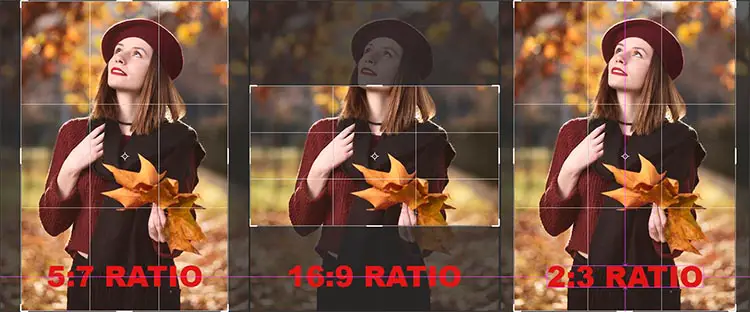 photoshop crop image aspect ratios