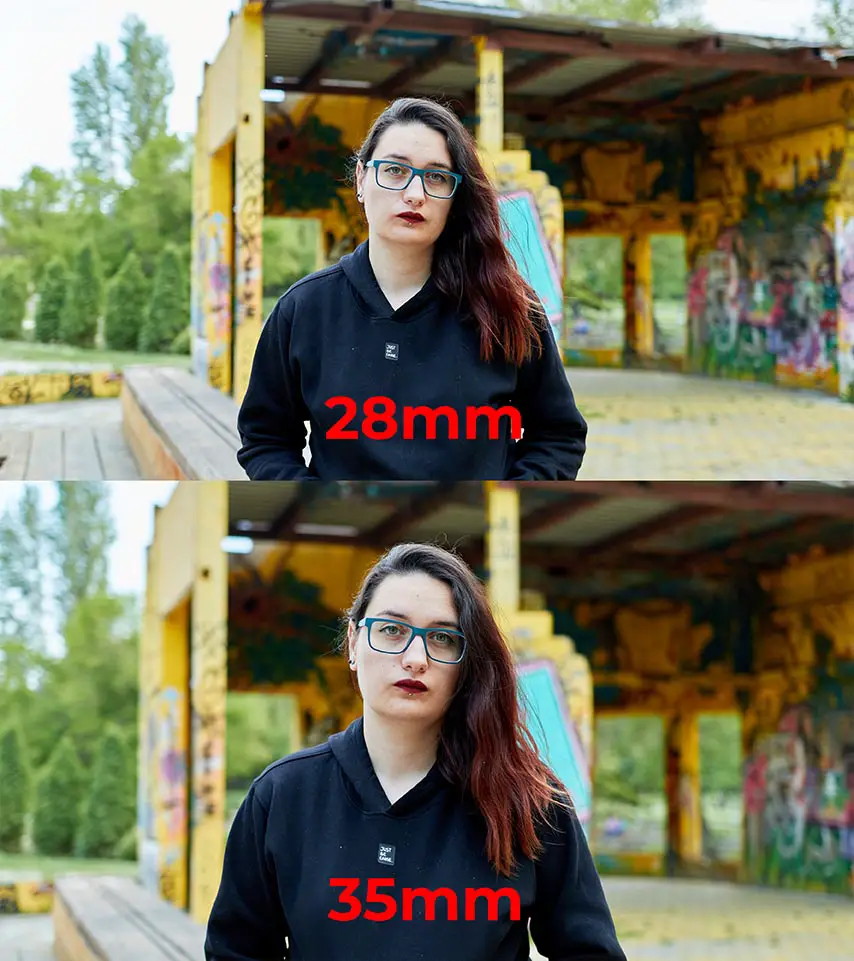 28mm vs 35mm portrait photography