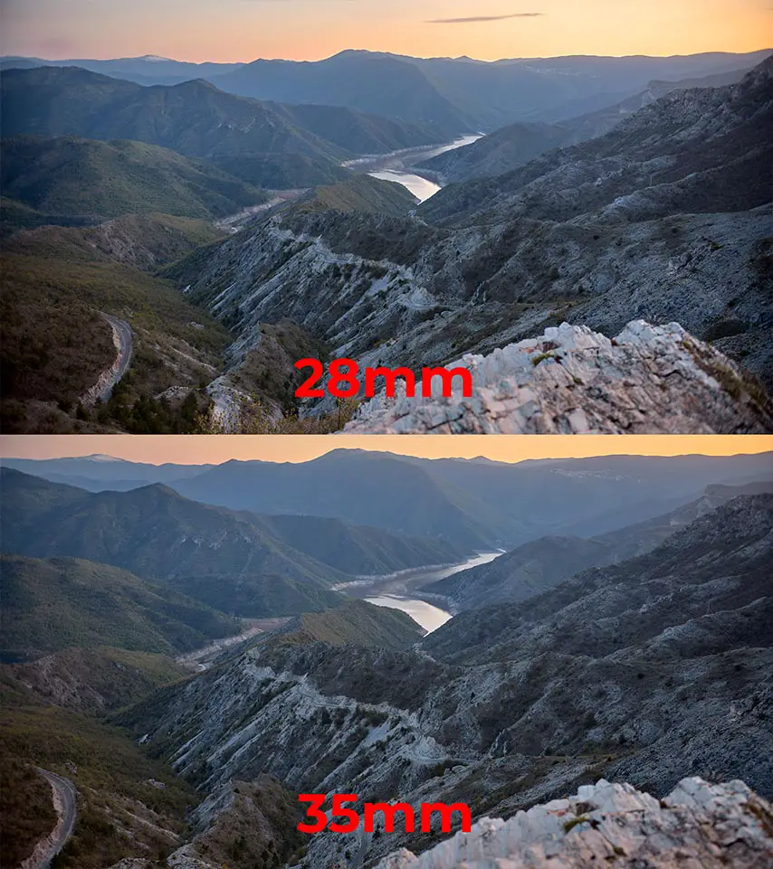 35mm vs 28mm for landscape photography