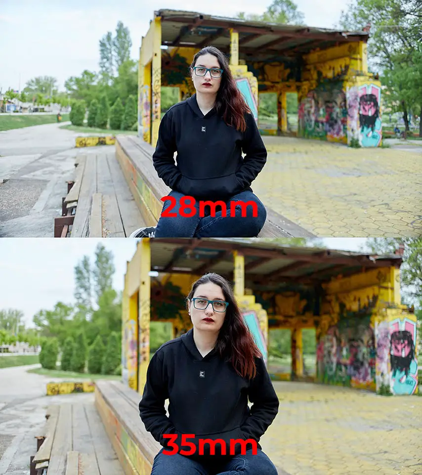 35mm vs 28mm in portrait photography