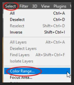 color range photoshop
