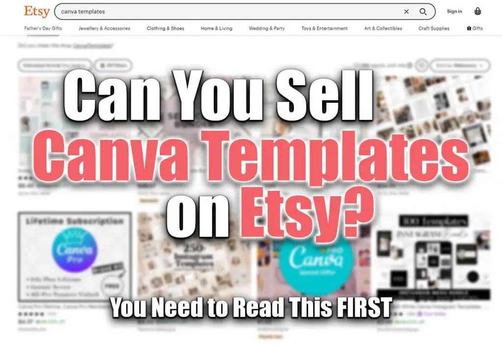 can you sell canva templates on etsy