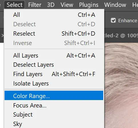 select color range