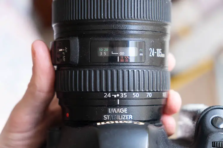 24mm to 105mm lens example