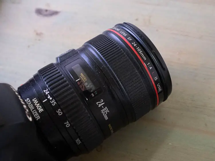 A common 24mm Canon kit lens