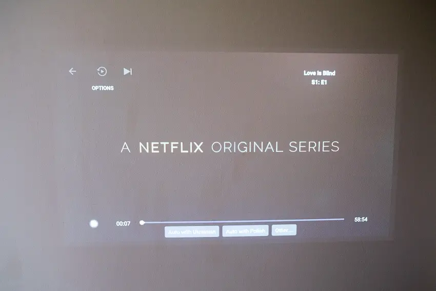 Netflix on XGIMI projector