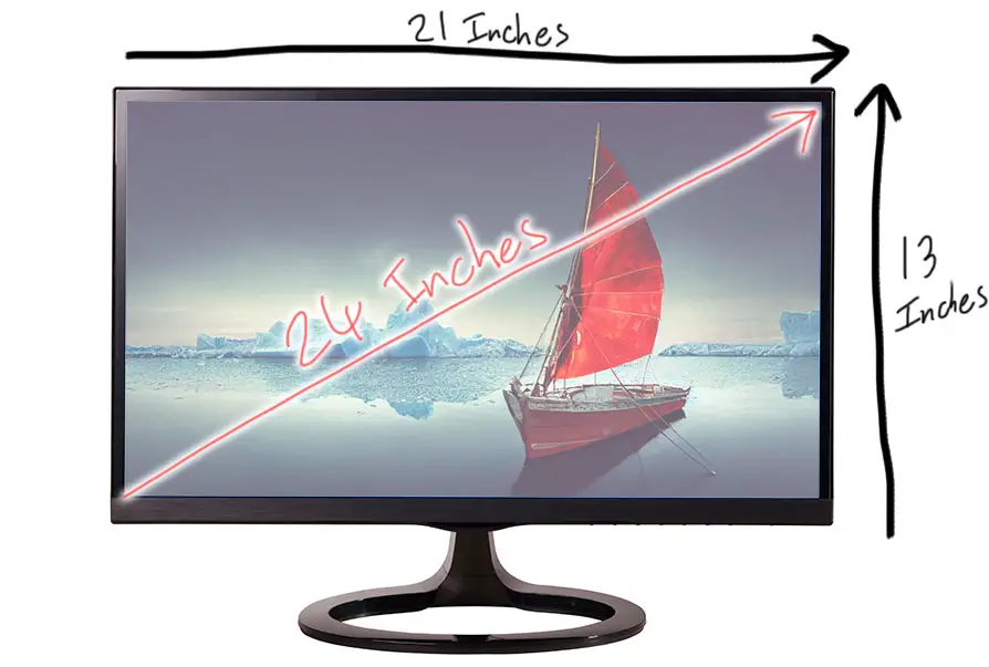 24 inch monitor size