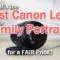 best canon lens for family portraits