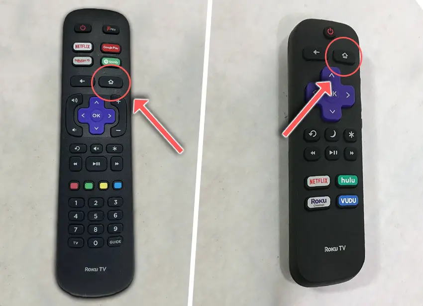 Sharp roku tv remote home button