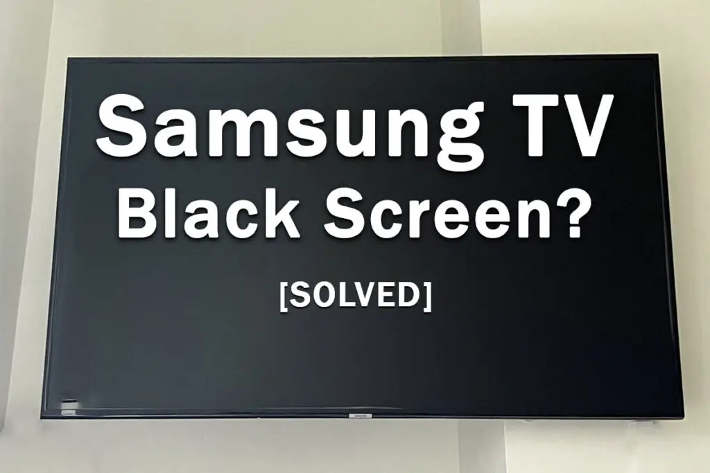 samsung tv black screen