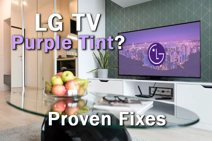 lg tv purple tint