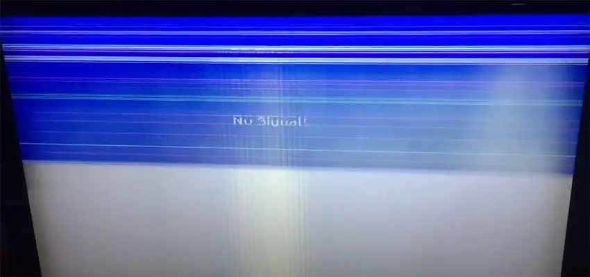 lines on tv screen